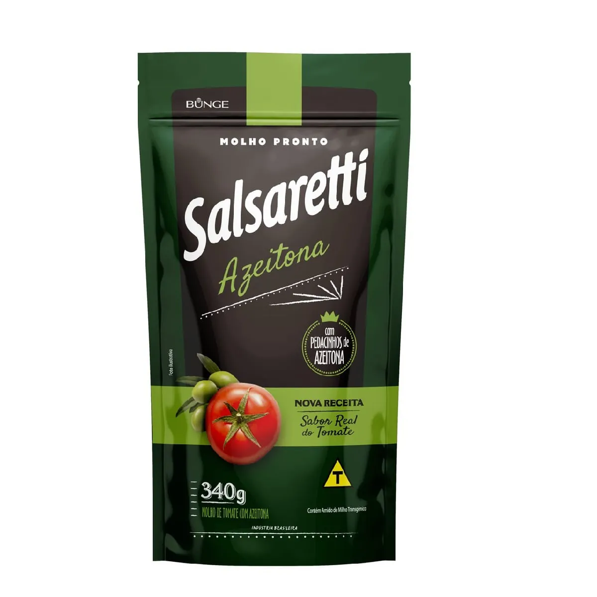 Molho De Tomate Com Azeitona Salsaretti Sachê 340g