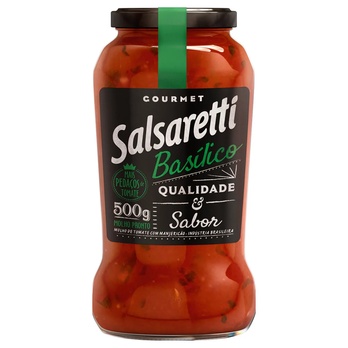 Molho de Tomate Pronto Basílico SALSARETTI Vidro 500g