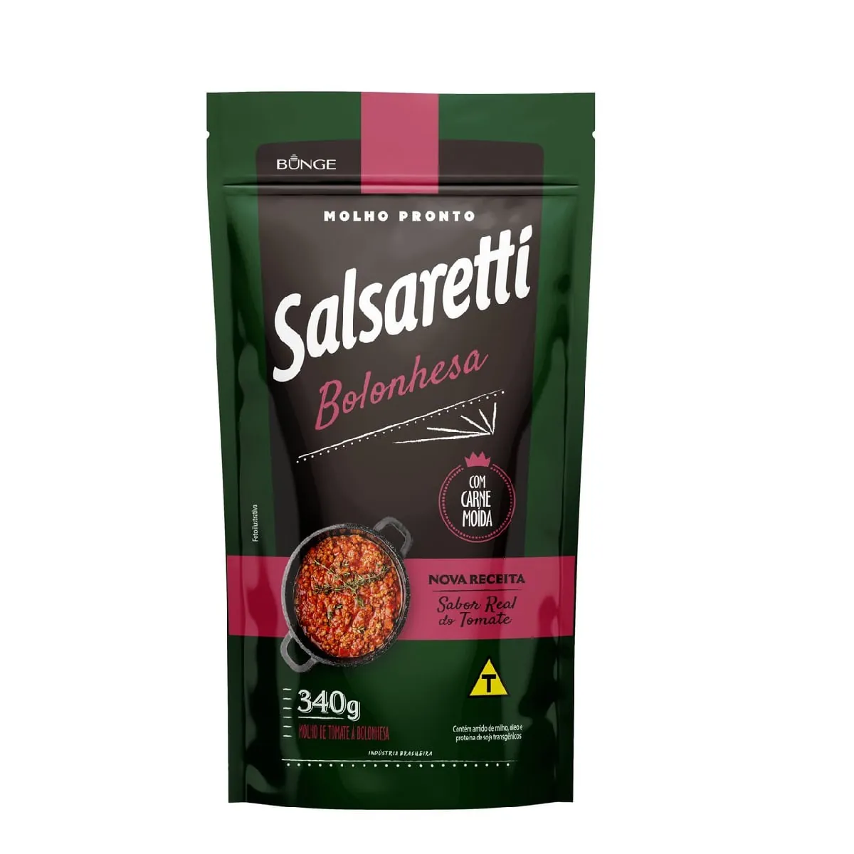 Molho de Tomate à Bolonhesa com Pedaço de Tomate Salsaretti 340g