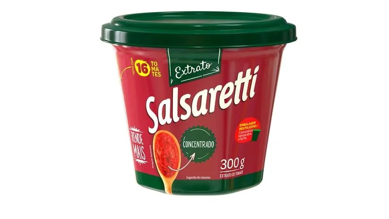 Extrato De Tomate Concentrado Salsaretti Pote 300g