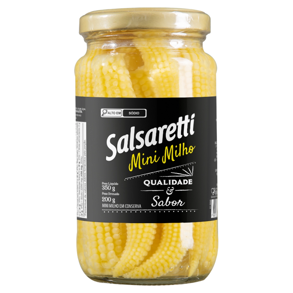 Minimilho Em Conserva Salsaretti Vidro 200g