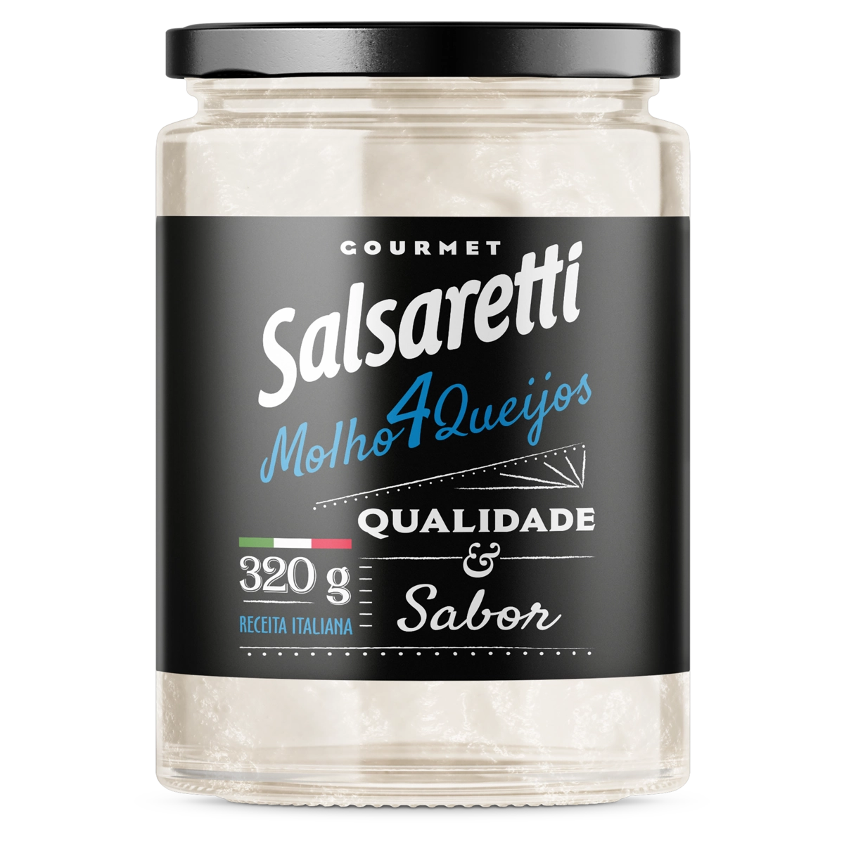 Molho 4 Queijos Salsaretti Gourmet Vidro 320g