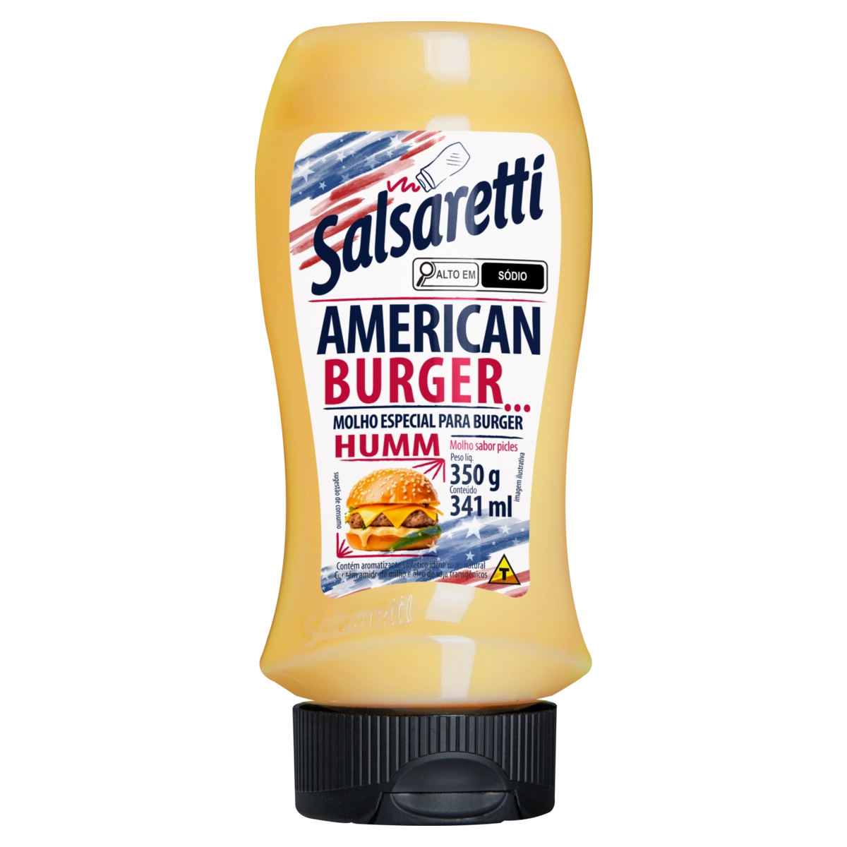 Molho American Burger Picles Salsaretti Squeeze 350g