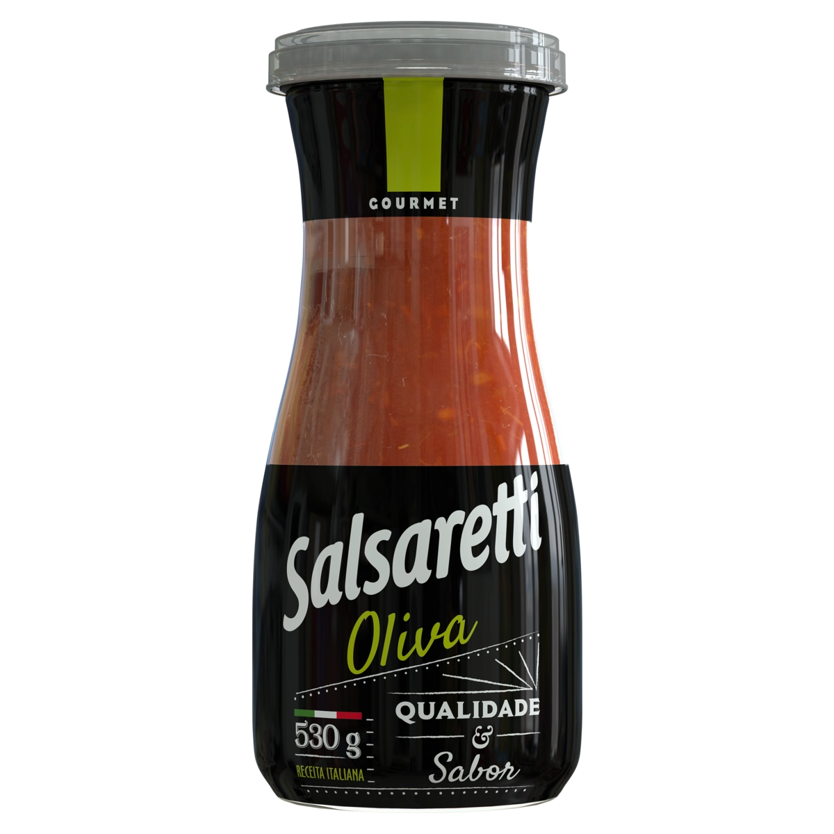 Molho De Tomate Oliva Salsaretti Gourmet Vidro 530g