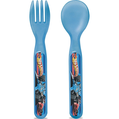 Talheres Hot Wheels Garfo E Colher Babygo