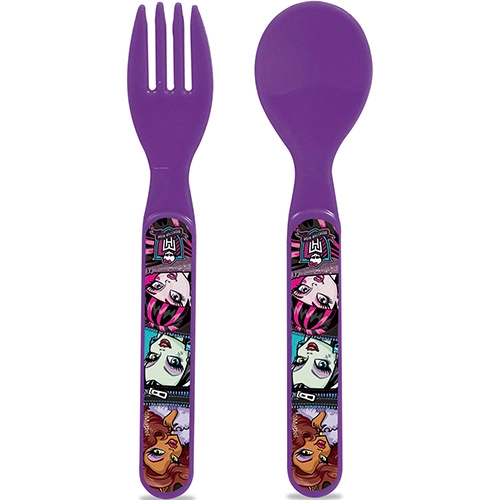 Talheres Monster High Garfo E Colher Babygo