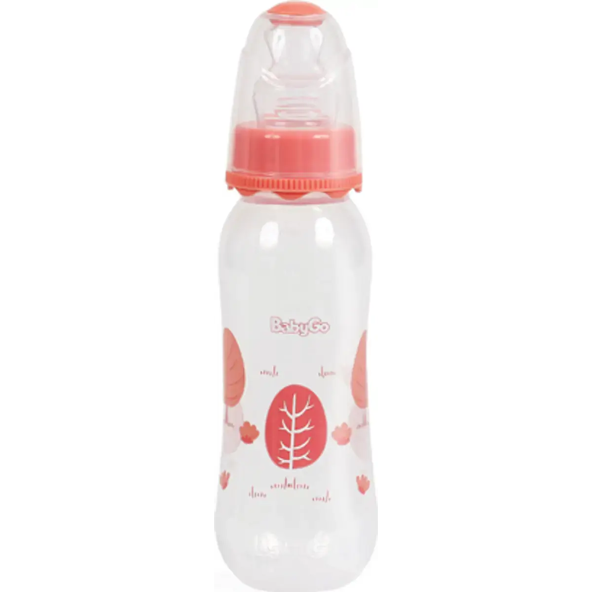 Mamadeira Ortodôntica Silicone Baby Go Clean Rosa