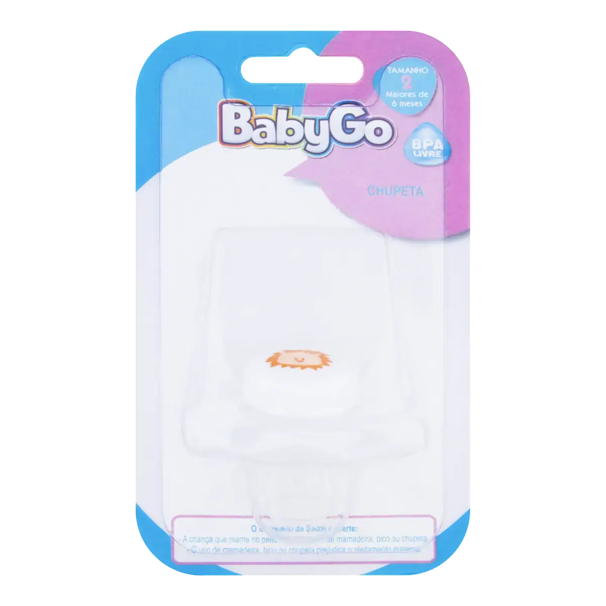 Chupeta Ortodôntica Branca Floresta Babygo N 2