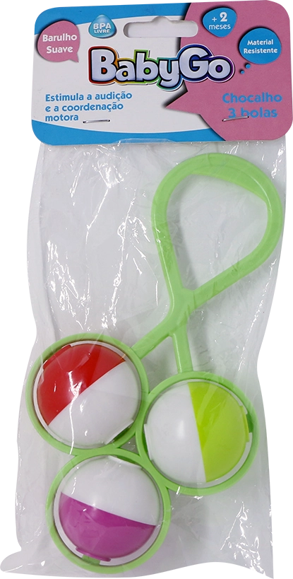 Chocalho Baby Go 3 Bolas Ref02148