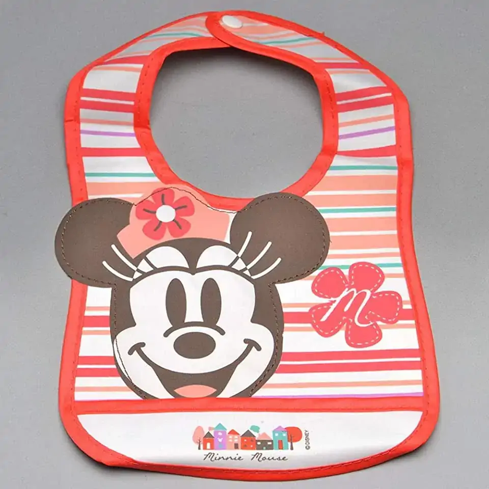 Babador Decorado 3d 01 U N Nylon Minnie Baby