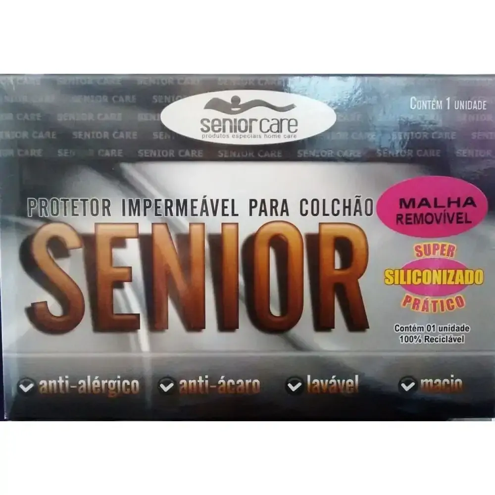 Protetor Parcial Solteiro Siliconizado - Senior Care - Branco