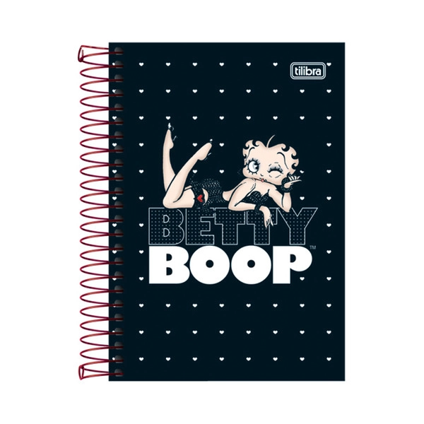 Caderno Espiral 96 Folhas Betty Boop Grafons