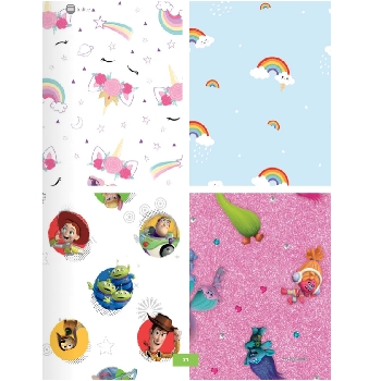 Papel De Presente Personagens Tilibra 70cm X 100cm