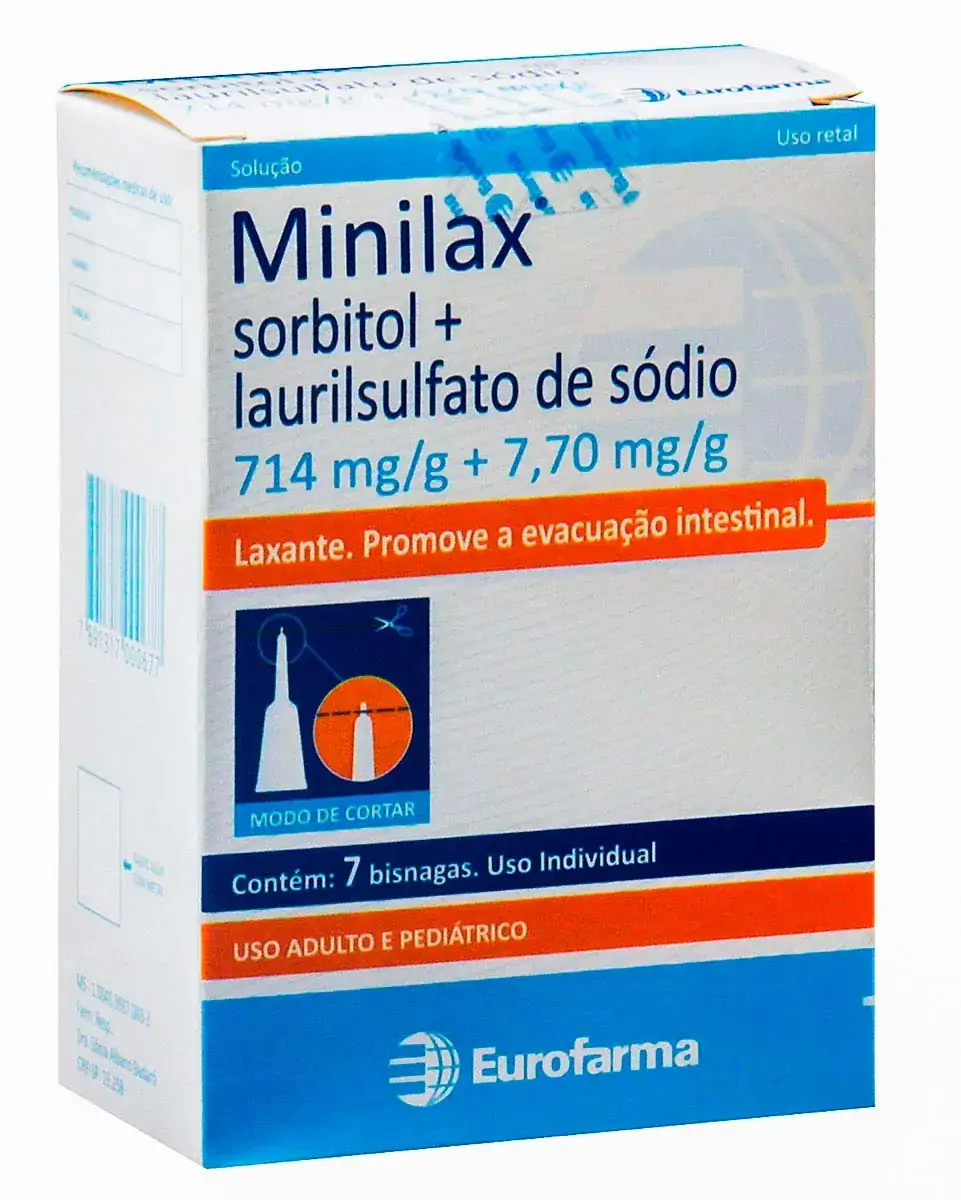 Minilax 7,7 Mg 714 Mg 7 Bisnagas Eurofarma Similar