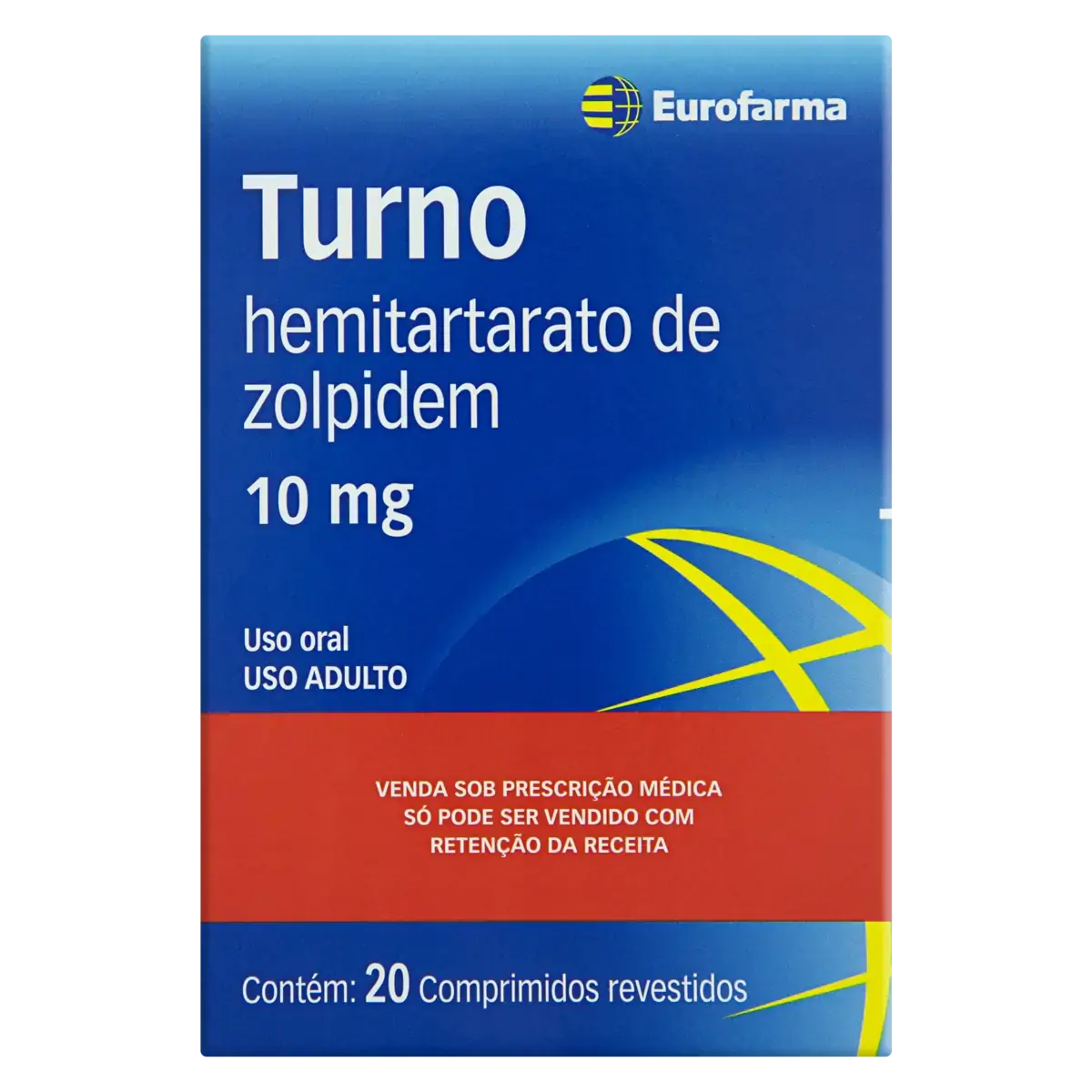 Turno 10mg Eurofarma Caixa 20 Comprimidos Revestidos