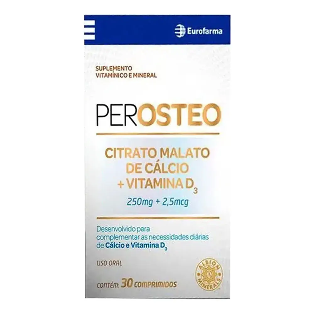 Suplemento Vitamínico Perosteo Eurofarma 30 Cápsulas