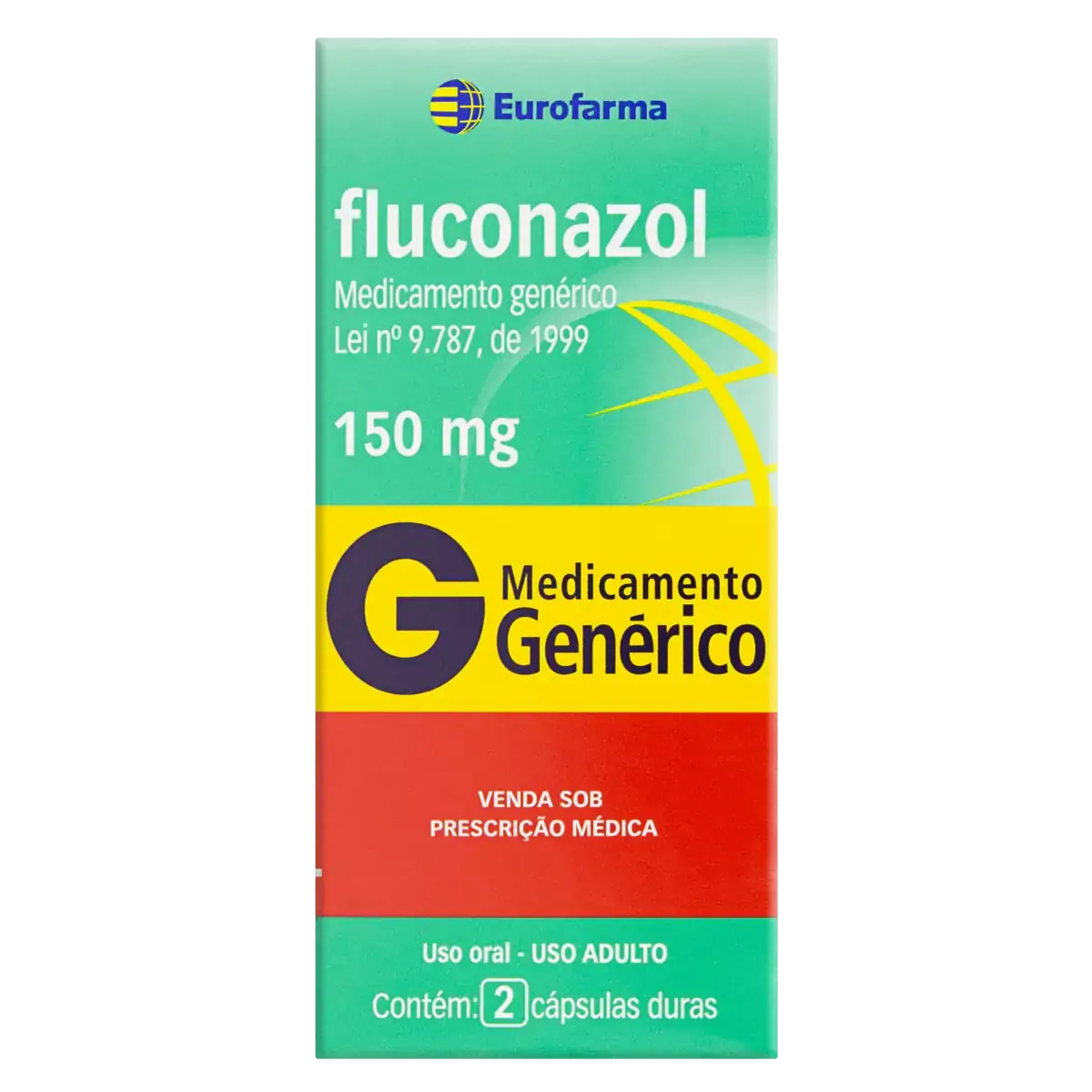 Fluconazol 150mg Eurofarma Caixa 2 Cápsulas