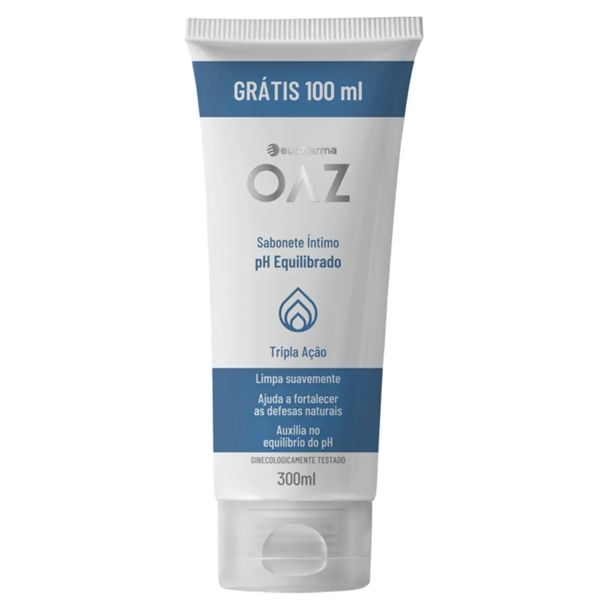 Sabonete Líquido íntimo Ph Equilibrado Oaz Bisnaga 300ml Grátis 100ml