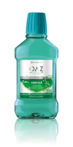 Enxaguante Bucal Antisséptico Zero álcool Hortelã Oaz Fresh Frasco 250ml