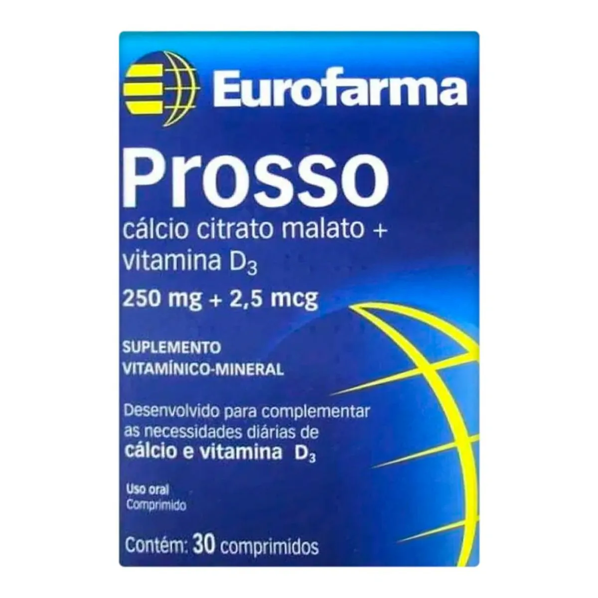 Prosso com 30 Comprimidos 250 Mg