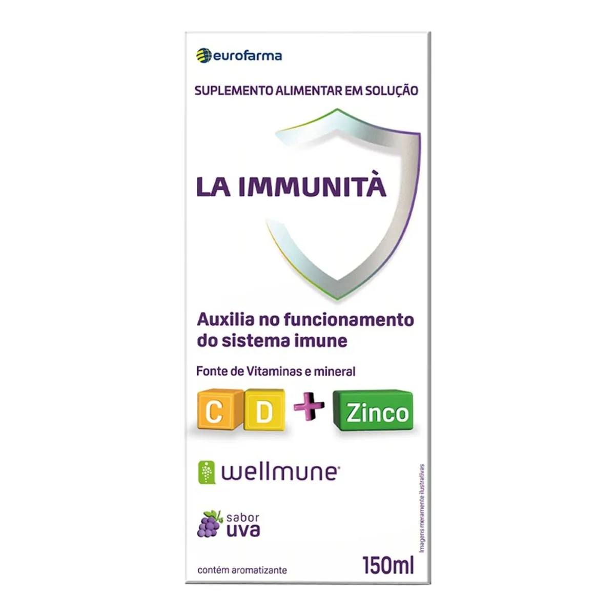 Suplemento Alimentar La Immunita Uva Eurofarma 150ml Solução