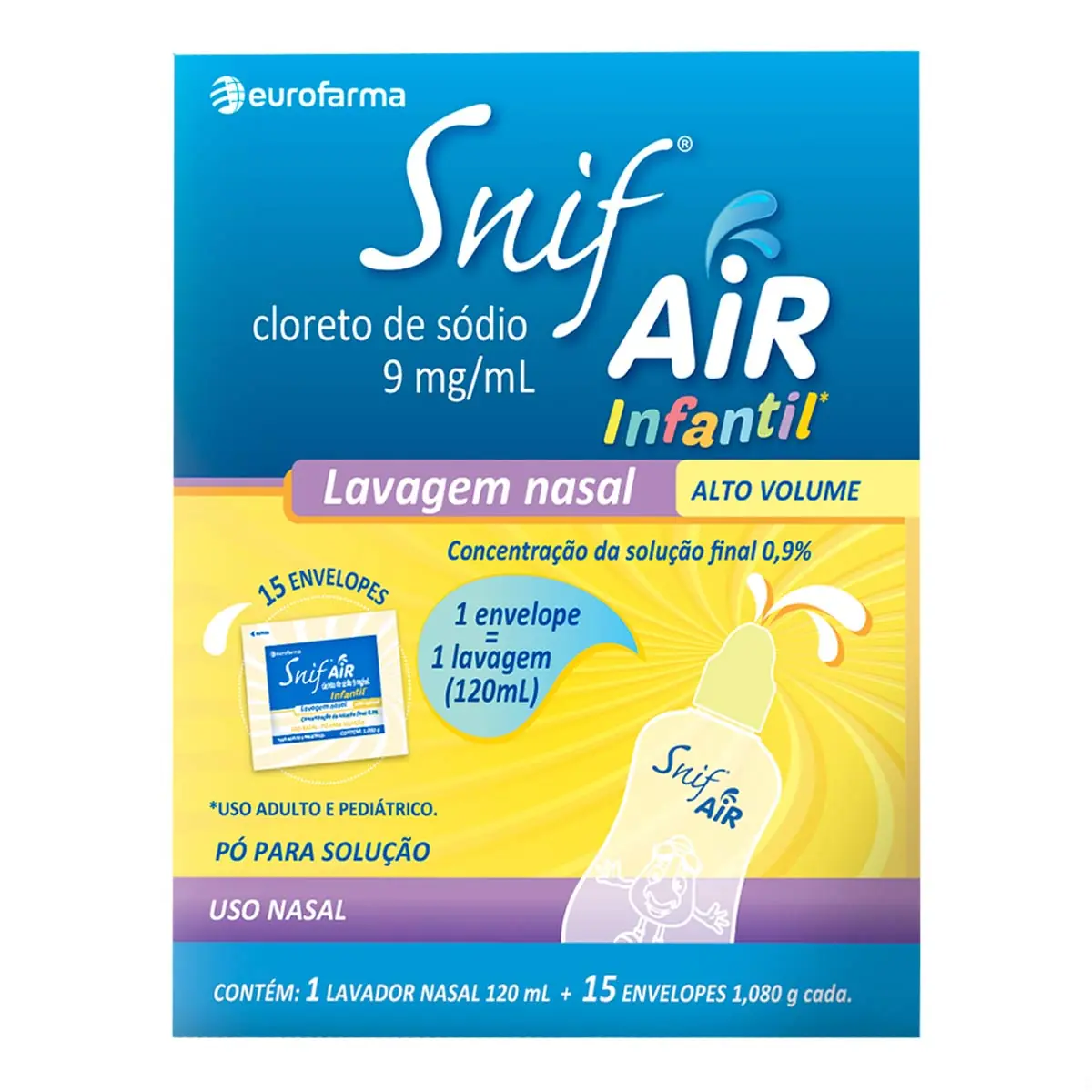 Snif Air Inf 15env Lavador 1,08