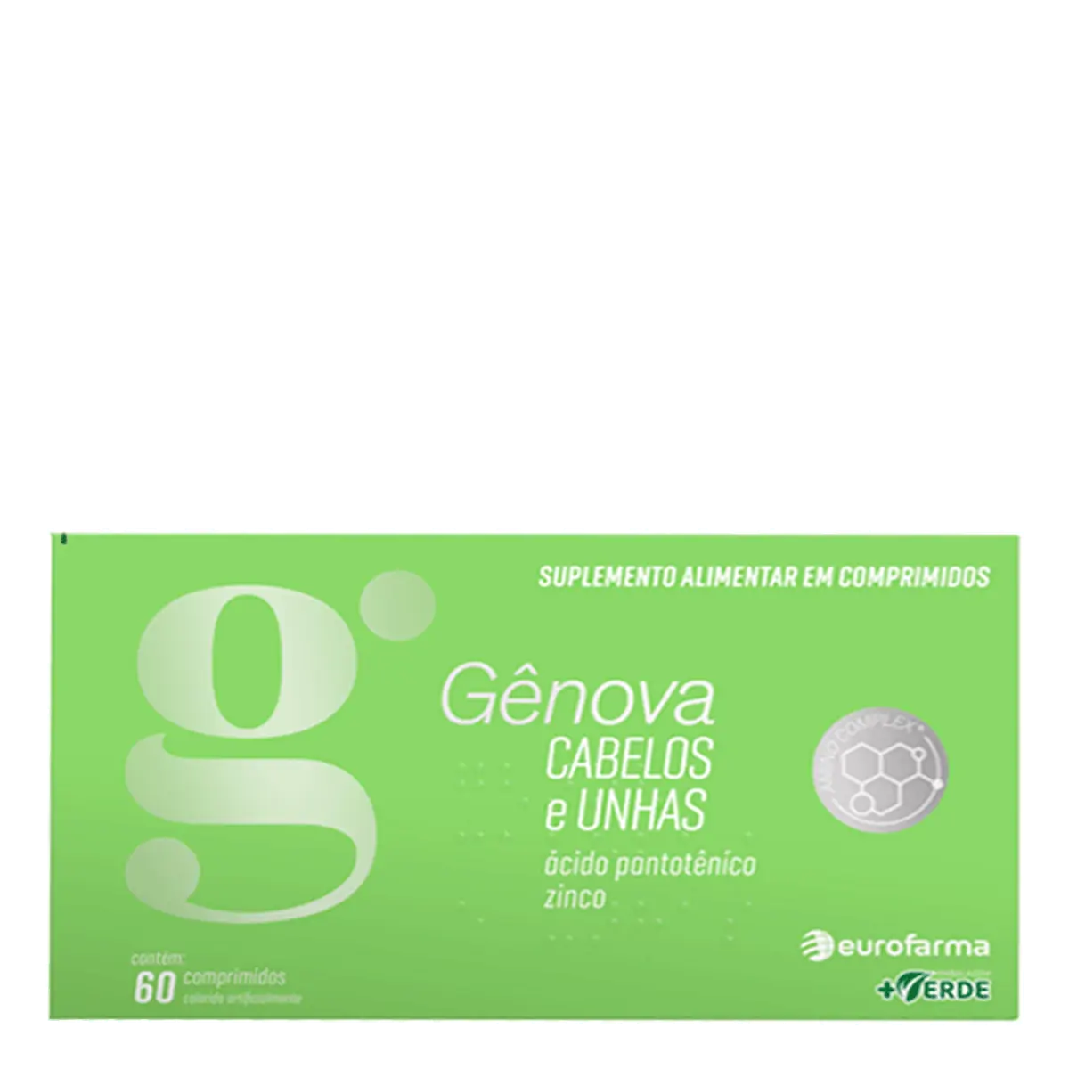 Genova Cabelos E Unhas Com 60 Comprimidos
