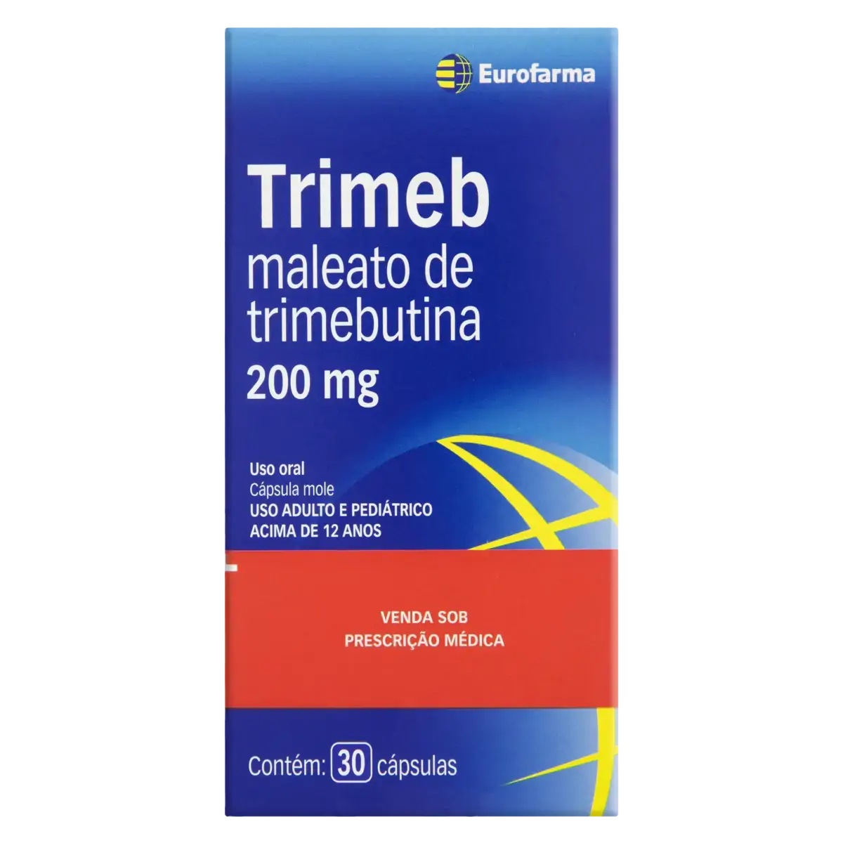 Trimeb 200mg Eurofarma Caixa 30 Cápsulas
