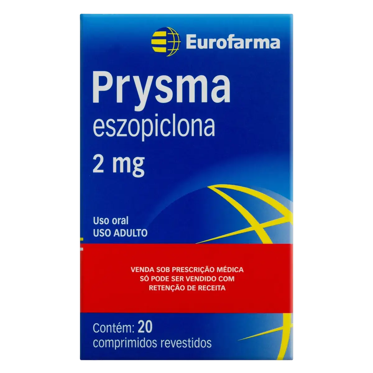 Prysma 2mg Eurofarma Caixa 20 Comprimidos Revestidos