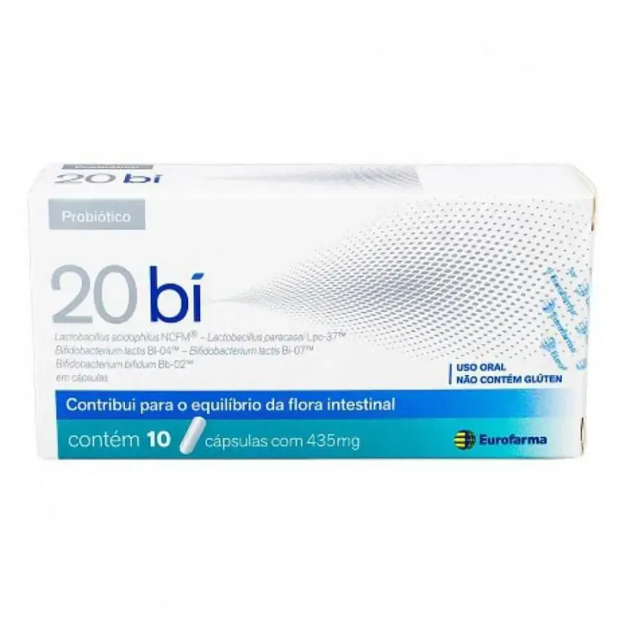 20 Bi Momenta 335mg Caixa 10 Cápsulas