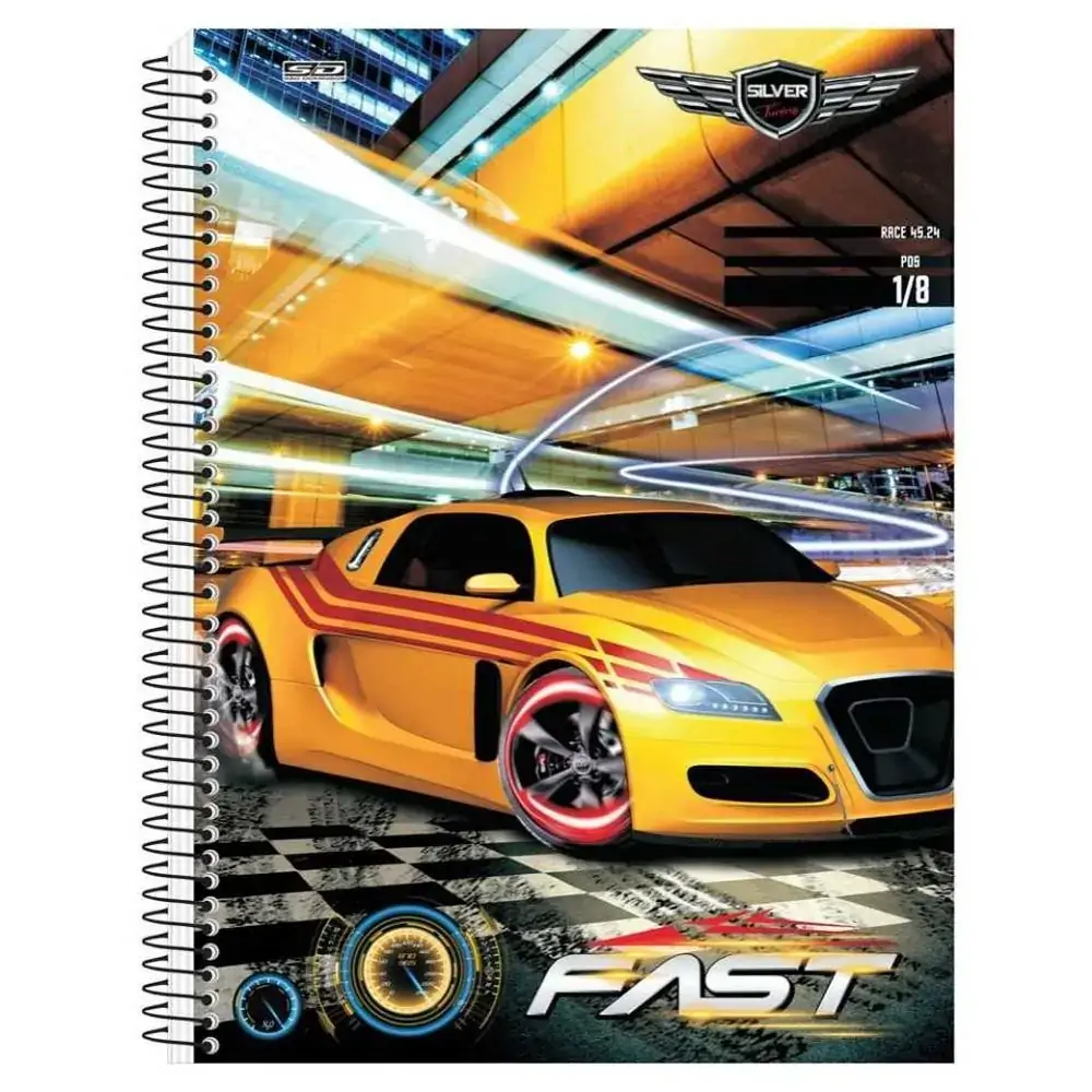 Caderno Silver Capa Dura 15 Mat.