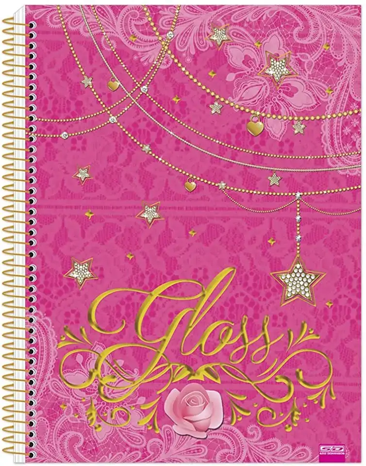 Caderno Gloss 200flh