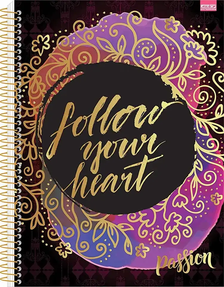 Caderno Universitario Passion 96 Folhas 500g Sao Domingos