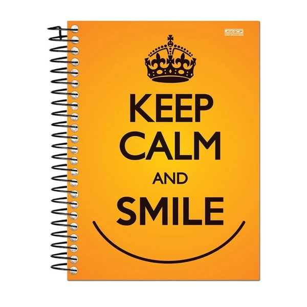 Caderno Keep Calm Universitario 96 Folhas 500g Sao Domingos
