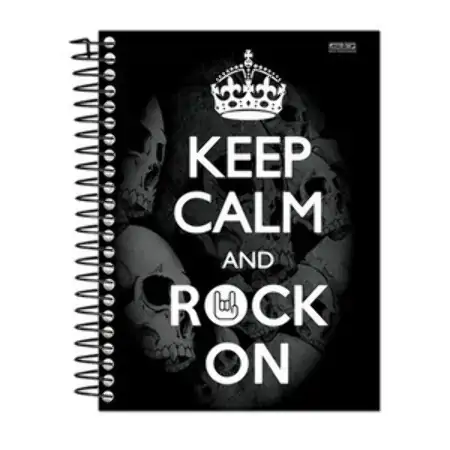 Caderno Universitario Keep Calm 200 Folhas 800g Sao Domingos