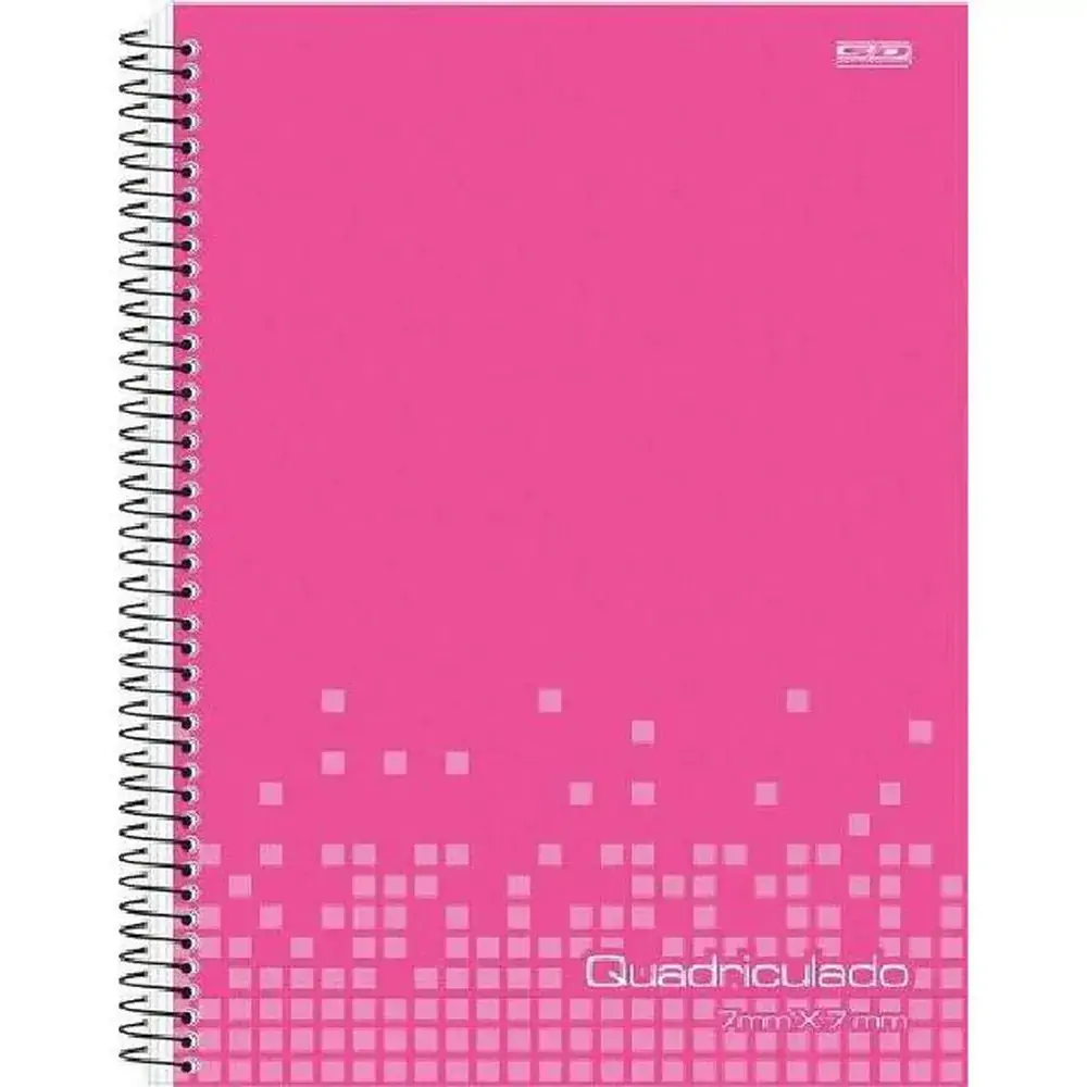 Caderno Esp Uni Quadriculado 96fl Sao Domingo