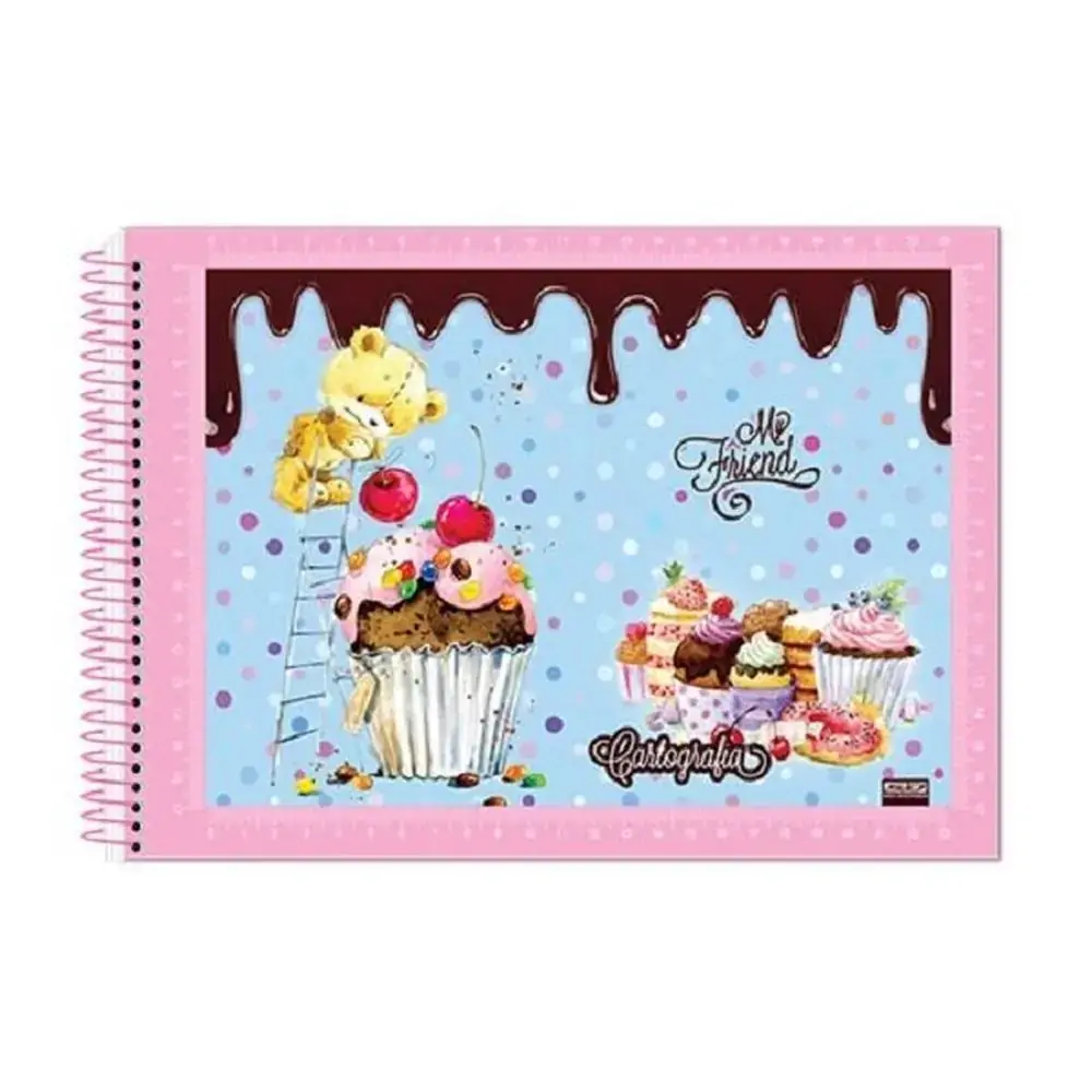 Caderno Cartografia Milimetrado 60f My Friend