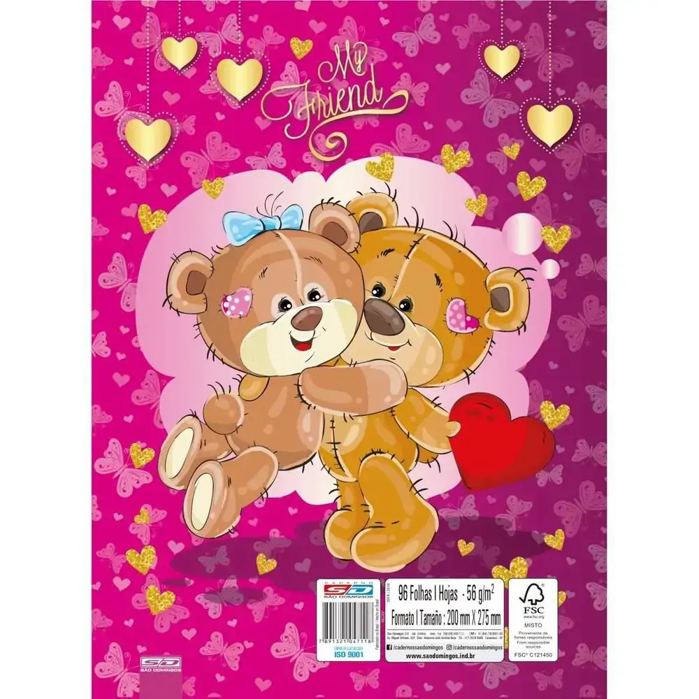 Bloco Fichario Scrapbook 96fls