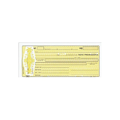 Bloco De Nota Promissoria 50 Fls 215x95mm Soa