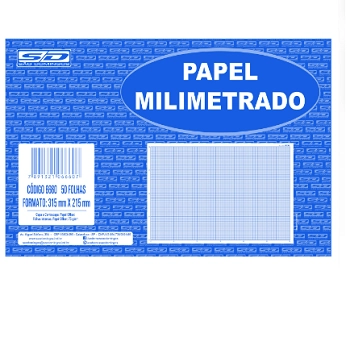 Papel Milimetrado C 50 Fls