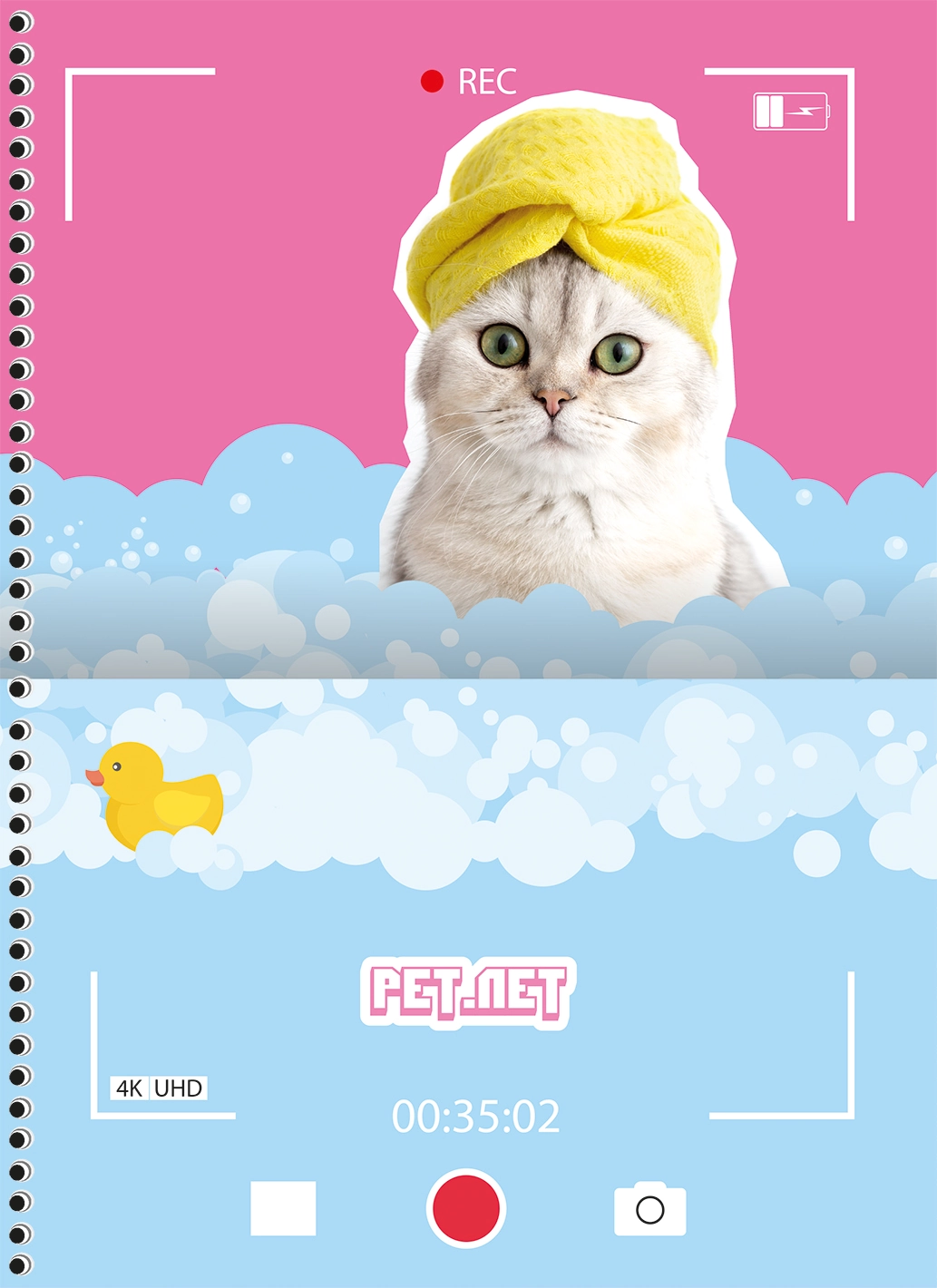 Caderno Universitário Capa Dura My Pets São Domingos Com 80 Folhas
