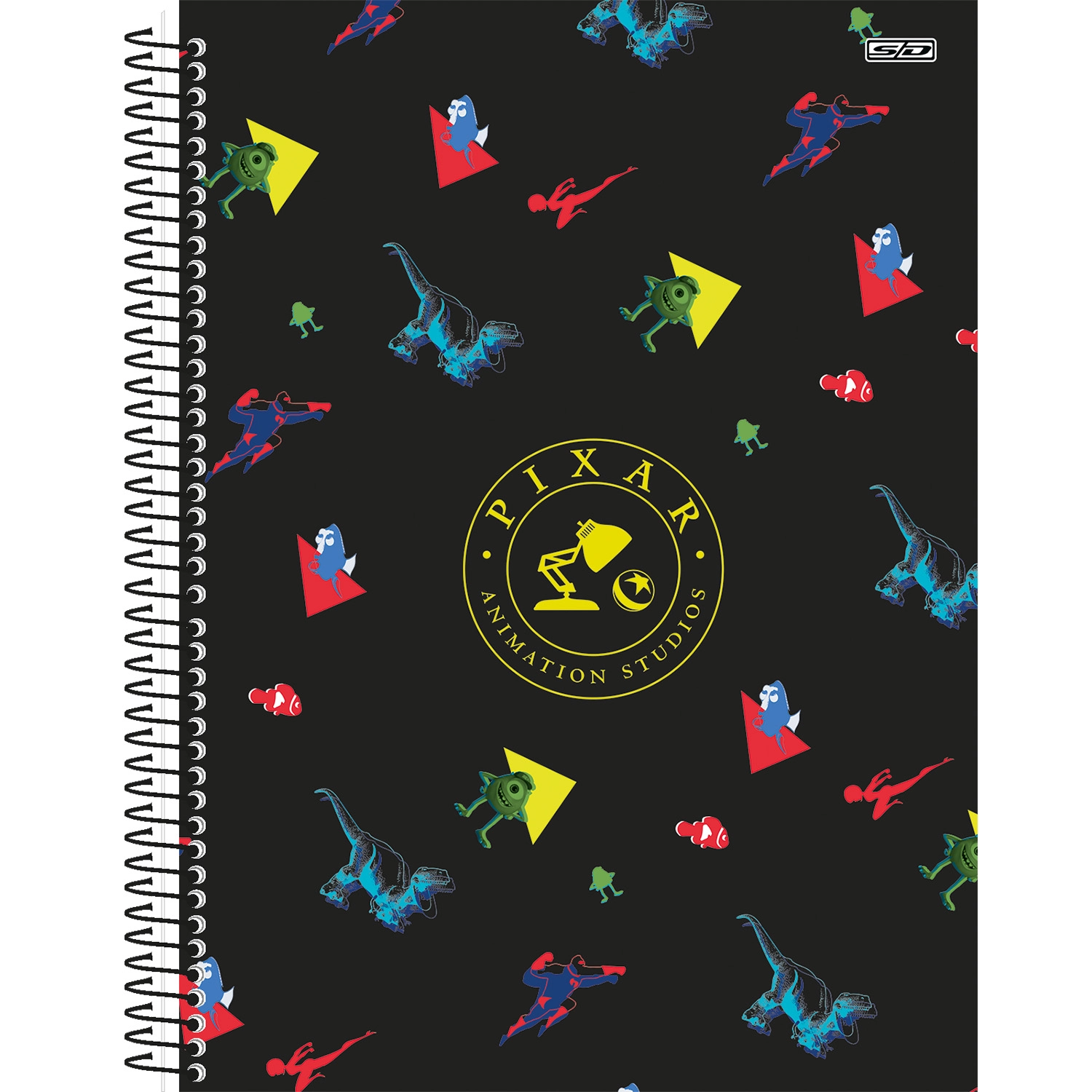 Caderno De Desenho Pixar Cd Espiral 60fls Sd