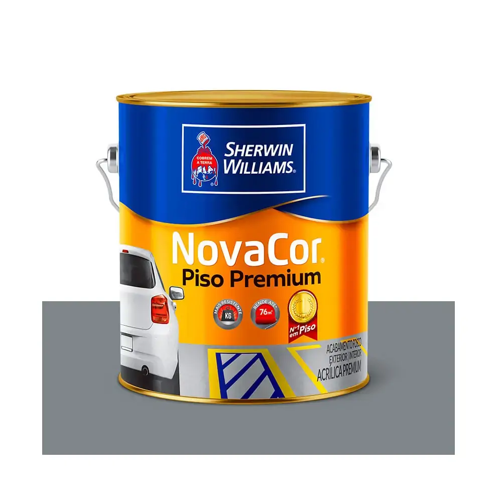Tinta Acrílica Novacor Piso Mais Resistente Premium - Cinza