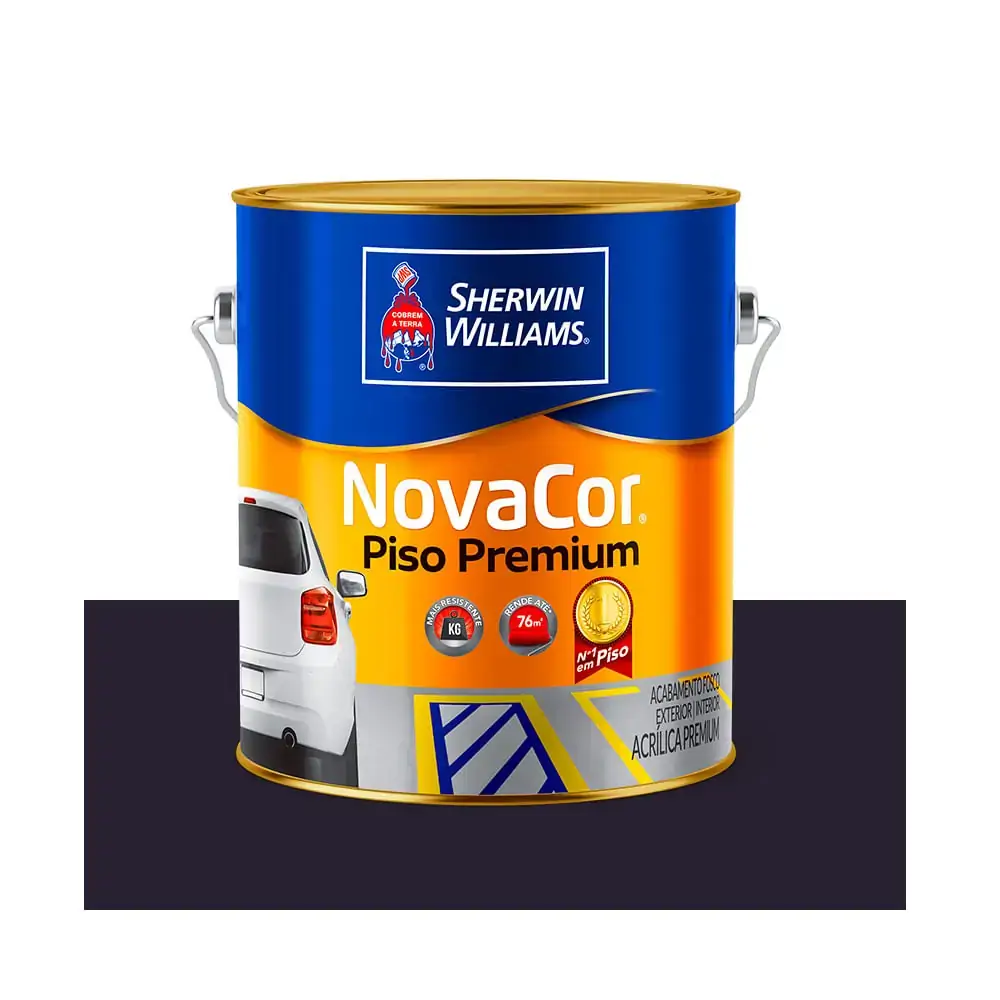 Tinta Acrílica Novacor Piso Mais Resistente Premium - Preto