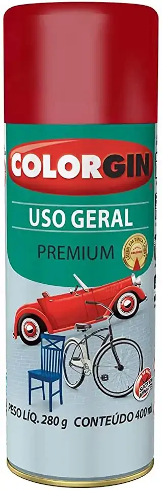Tinta Spray Colorgin Vermelho