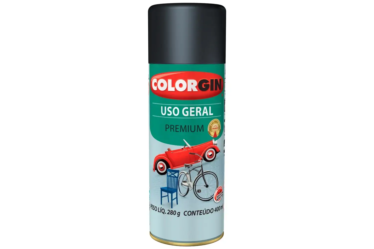 Colorgin Preto Fosco Uso Geral 5400 Colorgin