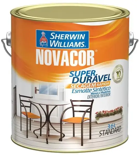 Tinta Esmalte Cinza Escuro Alto Brilho 3,6l Novacor Sherwin Willians
