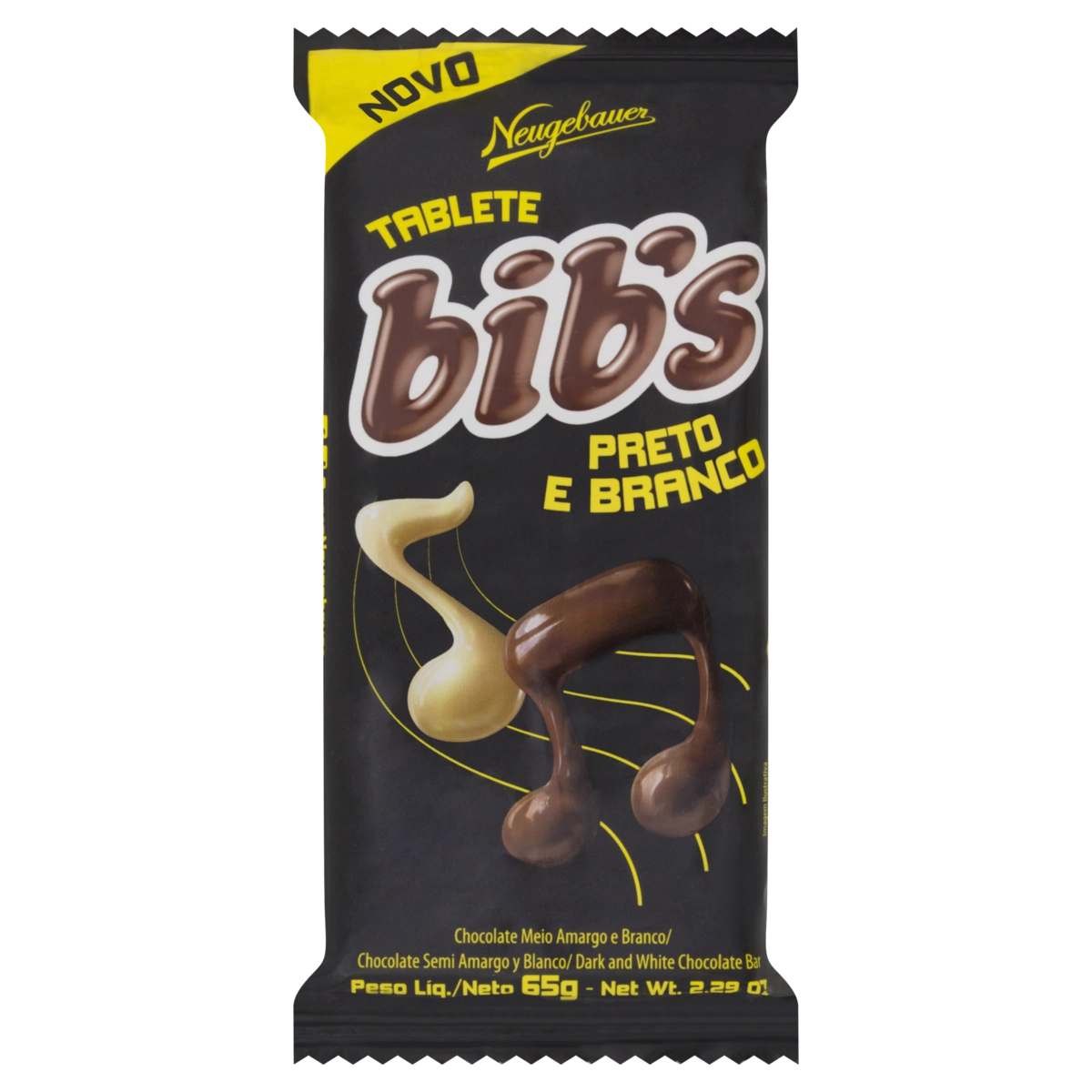 Chocolate Branco E Meio Amargo Bibs Pacote 65g