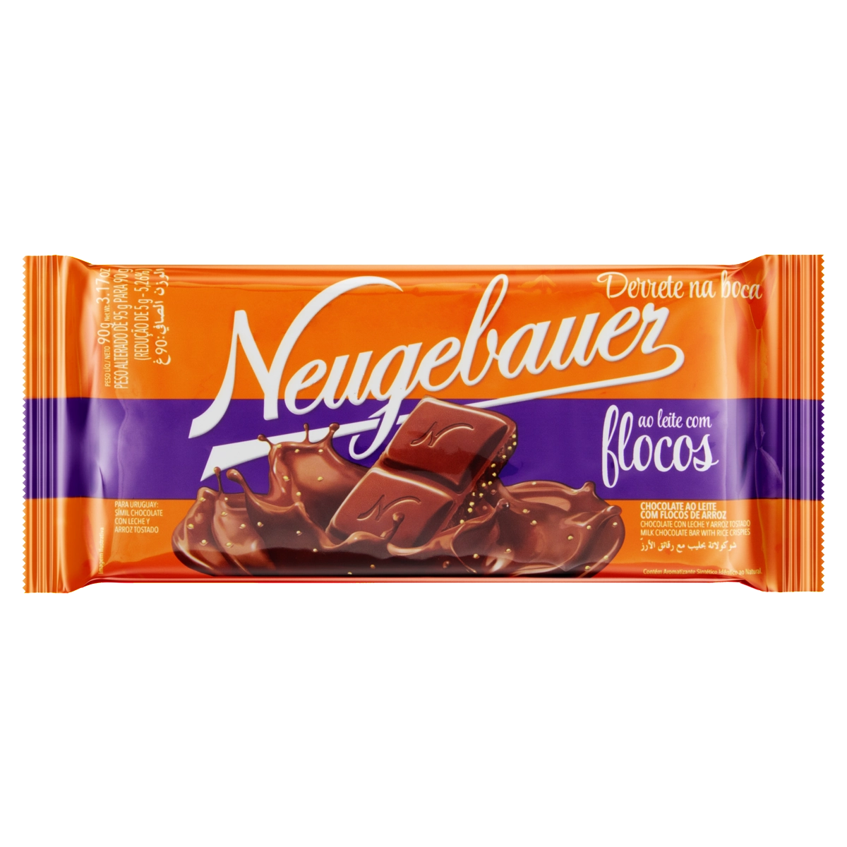 Chocolate Ao Leite Com Flocos Neugebauer Pacote 90g