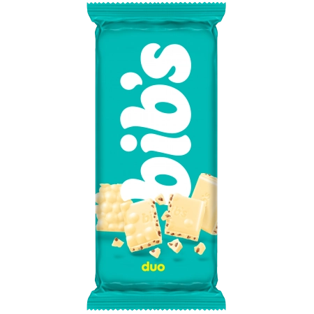 Chocolate Branco Com Flocos Duo Bibs Pacote 80g